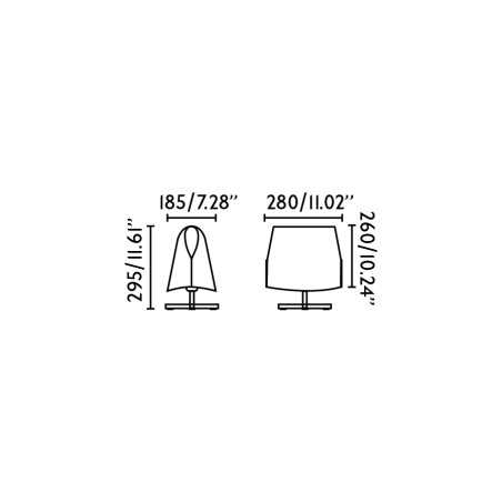 Lampe de table en acier E27 noir HAUSSY