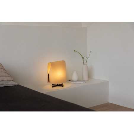 Lampe de table en acier E27 noir HAUSSY