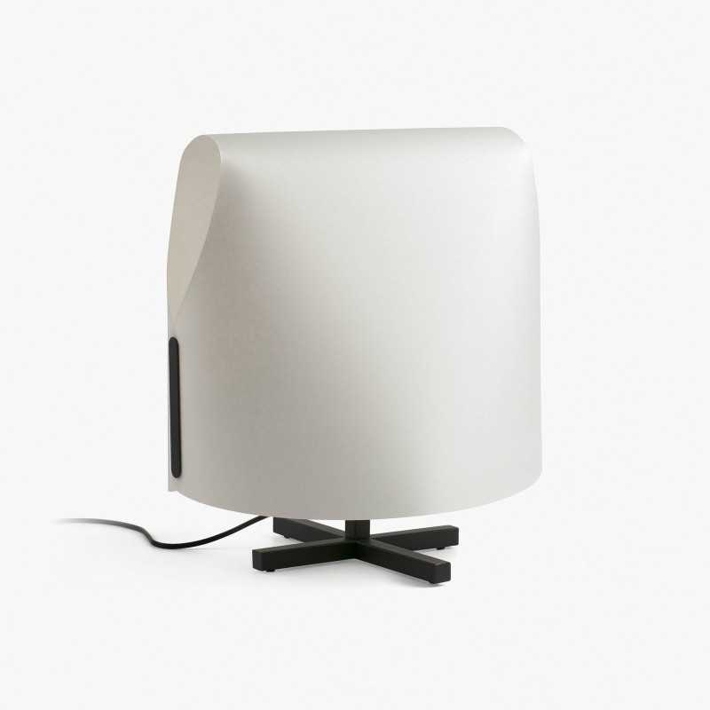 Lampe de table en acier E27 noir KERMEUR