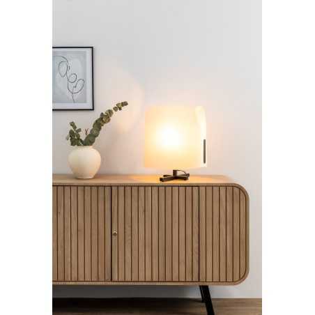 Lampe de table en acier E27 noir KERMEUR