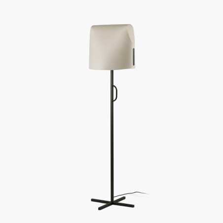 Lampe de sol en acier E27 noir CASTEX