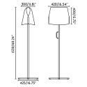 Lampe de sol en acier E27 noir CASTEX