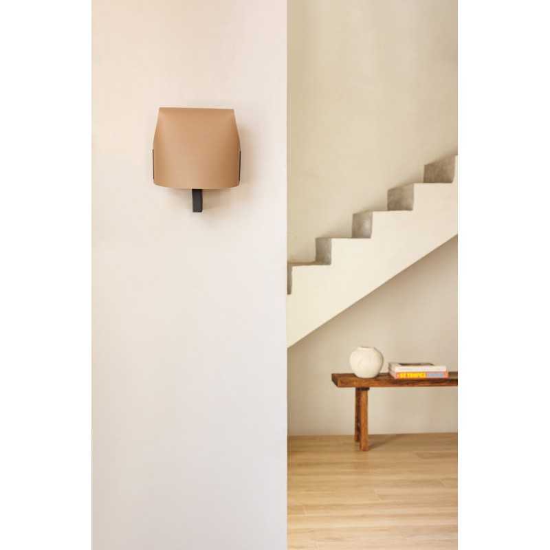 Lampe murale en acier E27 noir SENSEE
