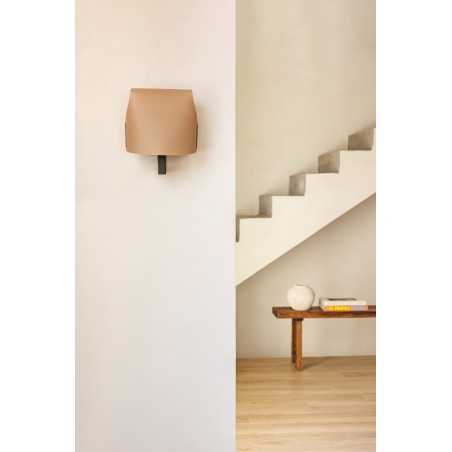 Lampe murale en acier E27 noir SENSEE