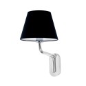 Lampe murale en acier E27 chromé brillant MARSAC