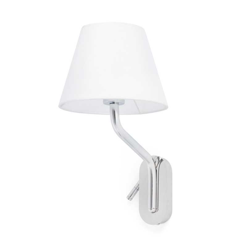 Lampe murale en acier E27 chromé brillant CHIBRON