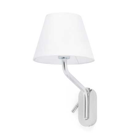 Lampe murale en acier E27 chromé brillant CHIBRON