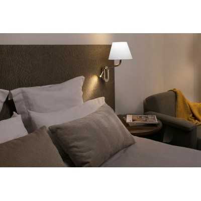 Lampe murale en acier E27 chromé brillant CHIBRON