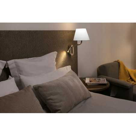 Lampe murale en acier E27 chromé brillant CHIBRON