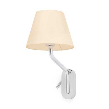 Lampe murale en acier E27 chromé brillant GOURDON