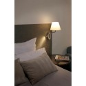 Lampe murale en acier E27 chromé brillant GOURDON