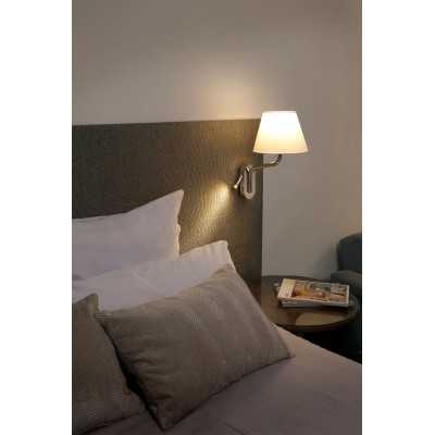 Lampe murale en acier E27 chromé brillant GOURDON