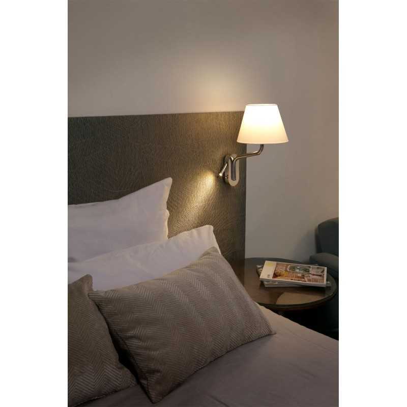 Lampe murale en acier E27 chromé brillant GOURDON