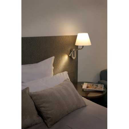 Lampe murale en acier E27 chromé brillant GOURDON