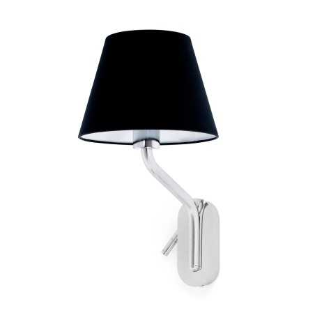 Lampe murale en acier E27 chromé brillant BOISSEY