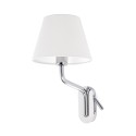 Lampe murale en acier E27 chromé brillant BOUIRON