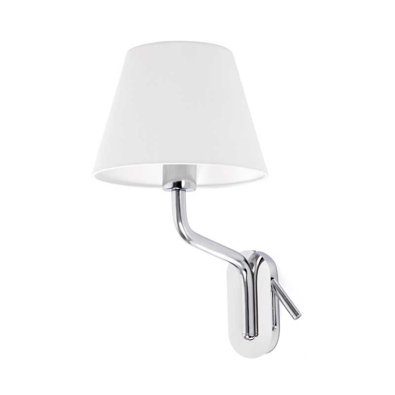 Lampe murale en acier E27 chromé brillant BOUIRON