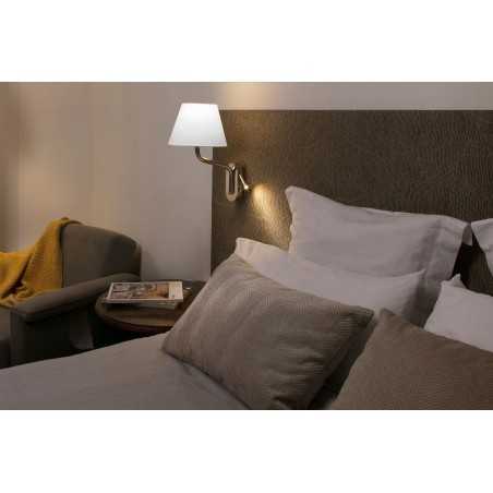 Lampe murale en acier E27 chromé brillant BOUIRON