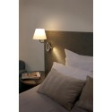 Lampe murale en acier E27 chromé brillant BRILLAC