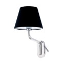 Lampe murale en acier E27 chromé brillant CUBRIAL