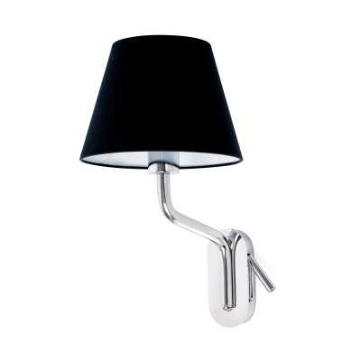 Lampe murale en acier E27 chromé brillant CUBRIAL