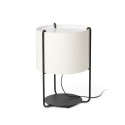 Lampe de table en acier E27 noir mat VANLAY
