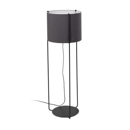 Lampe de sol en acier E27 noir mat ESCURES