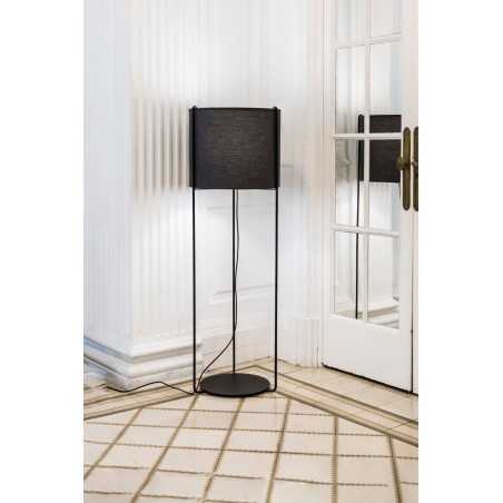 Lampe de sol en acier E27 noir mat ESCURES