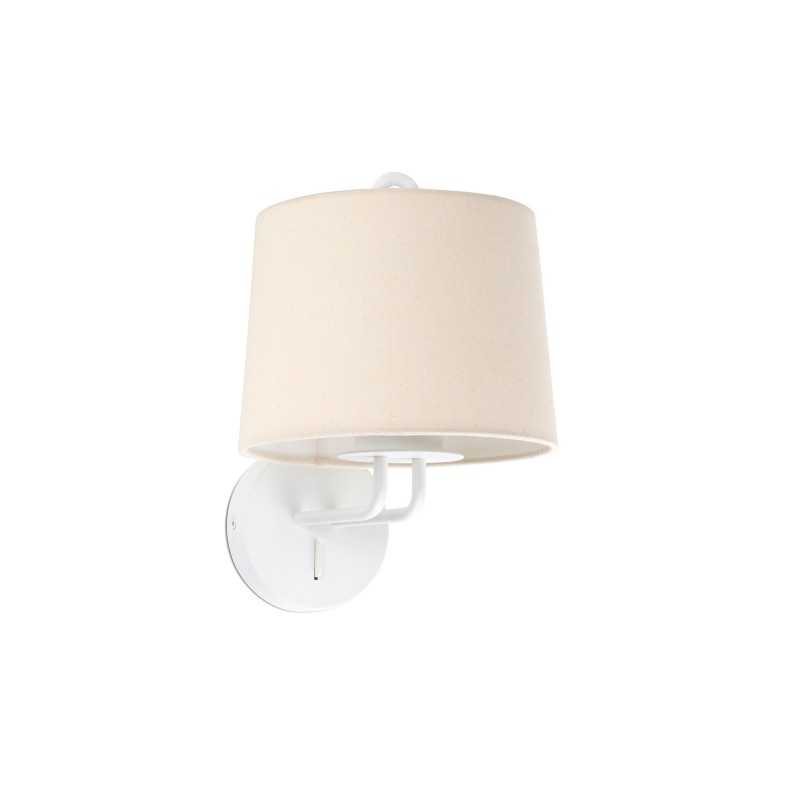 Lampe murale en acier E27 blanc mat SOLOGNY