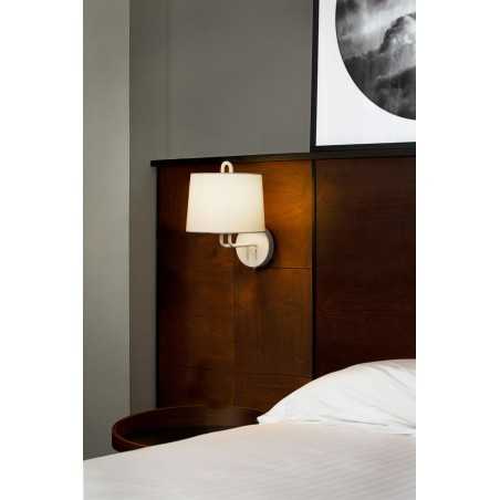 Lampe murale en acier E27 blanc mat SOLOGNY
