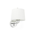 Lampe murale en acier E27 chromé brillant LINCOU