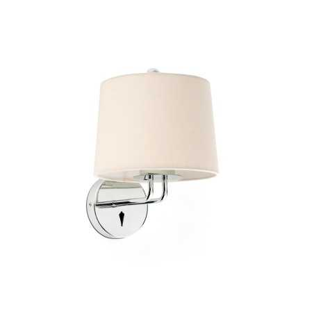 Lampe murale en acier E27 chromé brillant ALLEUZE