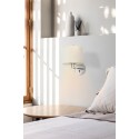 Lampe murale en acier E27 chromé brillant ALLEUZE