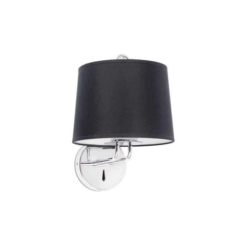 Lampe murale en acier E27 chromé brillant RAPILLY