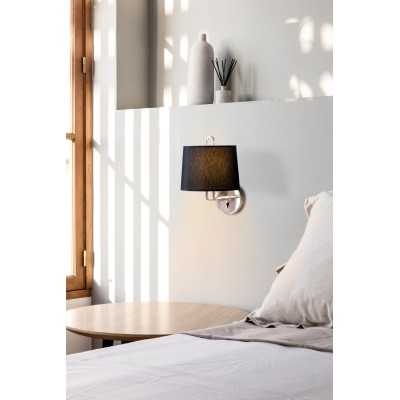 Lampe murale en acier E27 chromé brillant RAPILLY