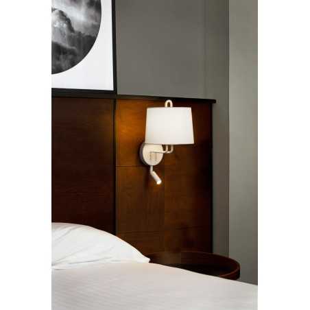 Lampe murale en acier E27 blanc mat SALLES