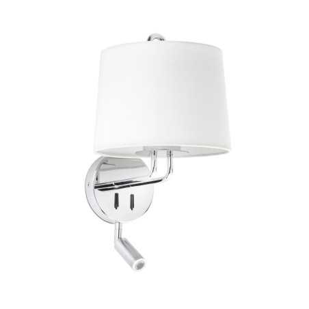 Lampe murale en acier E27 chromé brillant LE BEZ