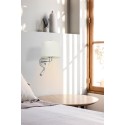 Lampe murale en acier E27 chromé brillant LE BEZ