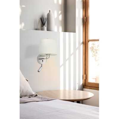 Lampe murale en acier E27 chromé brillant LE BEZ