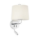 Lampe murale en acier E27 chromé brillant ARABAUX