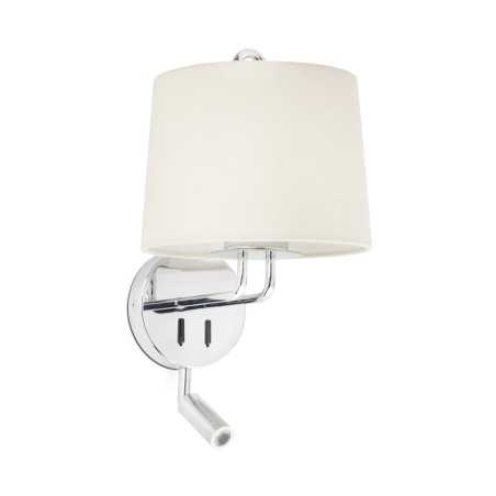 Lampe murale en acier E27 chromé brillant ARABAUX