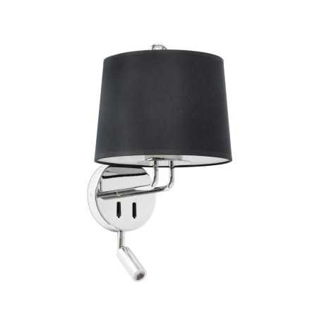 Lampe murale en acier E27 chromé brillant BRENAS