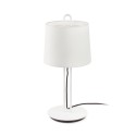 Lampe de table en acier E27 blanc mat BAGNARD