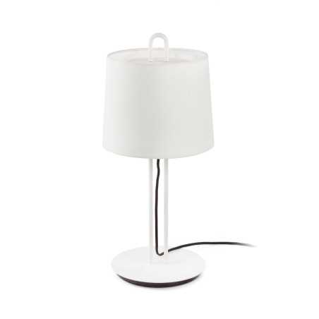 Lampe de table en acier E27 blanc mat BAGNARD