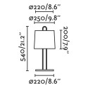Lampe de table en acier E27 blanc mat BAGNARD