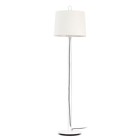 Lampe de sol en acier E27 blanc mat ANNONAY