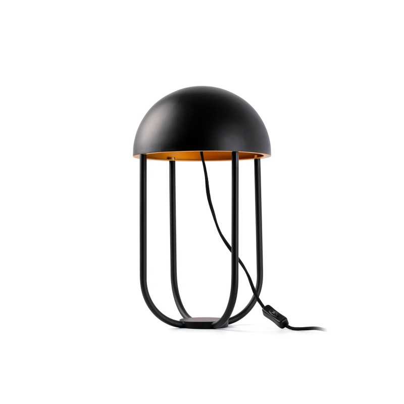 Lampe de table en acier LED intégré noir mat BALBINS
