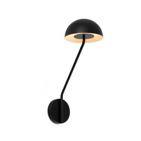 Lampe murale en acier LED intégré noir mat PIONNAT