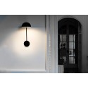 Lampe murale en acier LED intégré noir mat PIONNAT