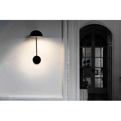 Lampe murale en acier LED intégré noir mat PIONNAT